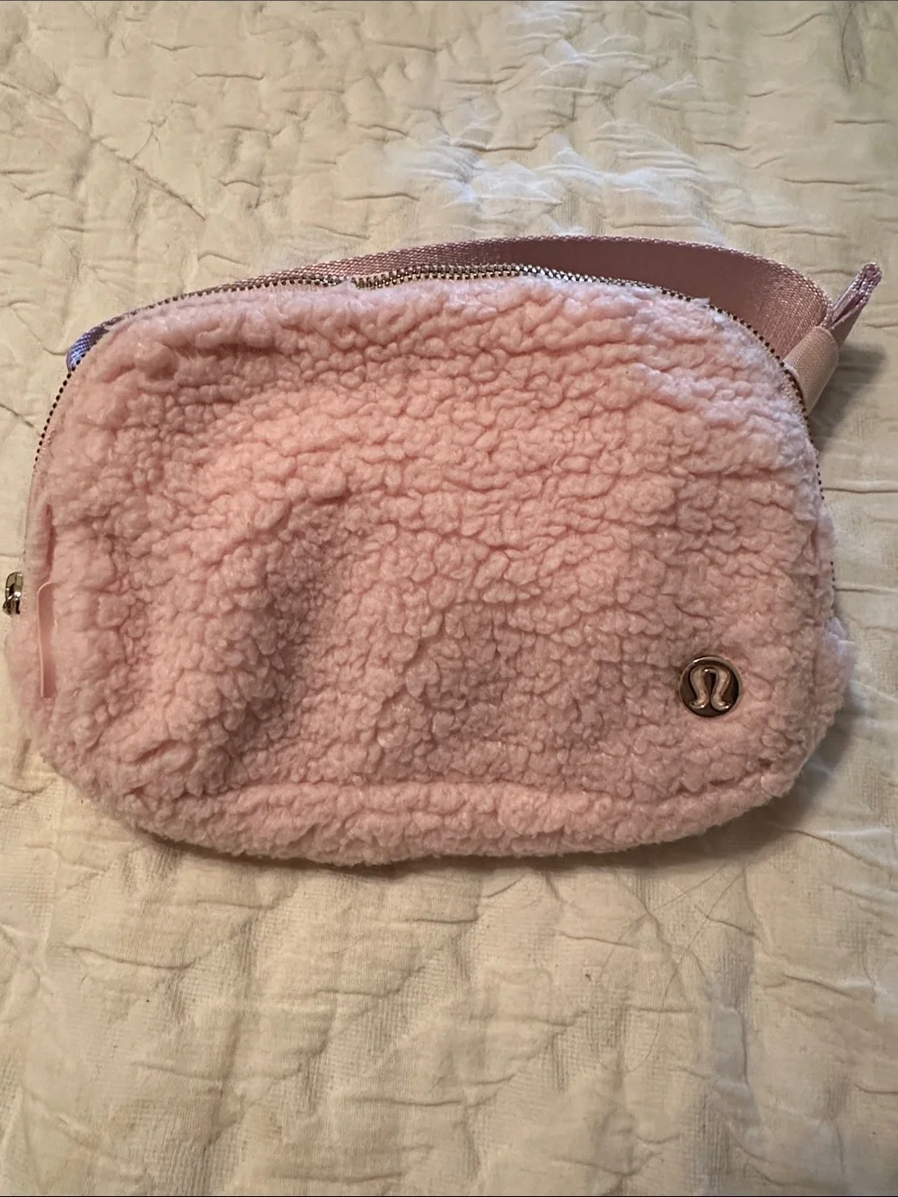 lululemon athletica Pink Sherpa Belt Bag